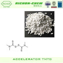 Los mejores suplementos químicos de los compuestos de goma del proveedor de China C6H12N2S4 CAS NO.137-26-8 Acelerador TMTD